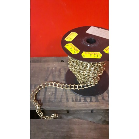 Ketting bolletjes bronskleurig.
