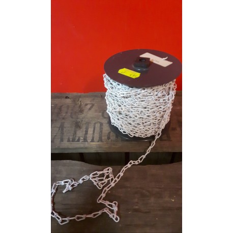 Ketting Victor metaal wit bekleed.