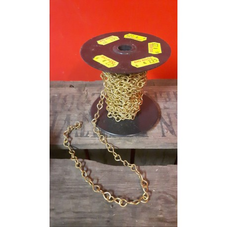 Ketting 8 schakel vermessingt.