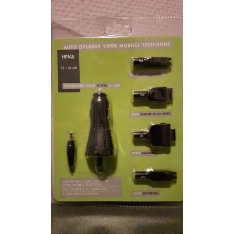 Auto oplader voor GSM Telefoon