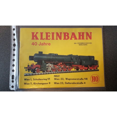 Kleinbahn folders - flyers - informatie - Catalogus 40 Jahre