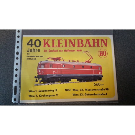 Kleinbahn folders - flyers - informatie - Catalogus 40 Jahre