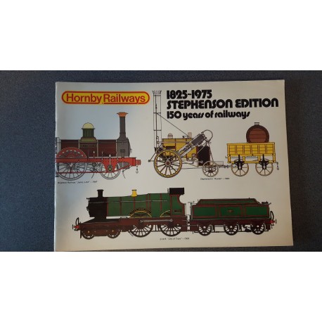 Hornby folders - flyers - informatie - 1825-1975 Stephenson Edition 150 years of Railways
