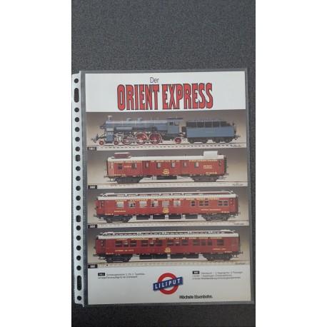 Liliput folders - flyers - informatie - Flyer Der Orient Express