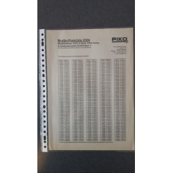 Piko folders - flyers - informatie - Prijslijst 2004