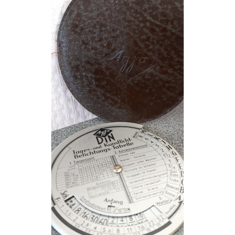Agfa belichtingstabel Ca. 1956 Versie 5