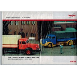 Herpa Folder Cars & Trucks Neuheiten März / April 2005