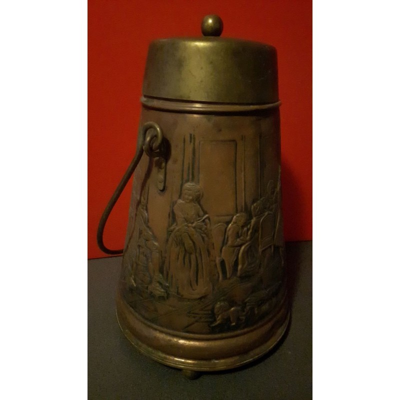 Gietijzeren campingpan braadpan Kazan met handvat en deksel 8 l Gietijzeren campingpan braadpan Kazan met handvat en deksel 8 l