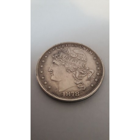 Dollar munt Goloid Metric dollar 1878 Reproductie
