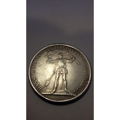 Eidgenössisches schützenfest 1869 in zug 5 fr Hans Landwing rettet das panner bei arbedo Reproductie
