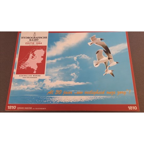 Hydrografische kaart voor kust- en binnenwateren. Editie 1994 Nr. 1810