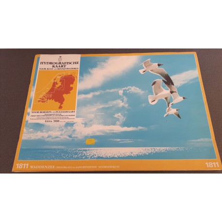 Hydrografische kaart voor kust- en binnenwateren. Editie 1988 Nr. 1811