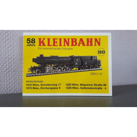 Kleinbahn folders - flyers - informatie - Catalogus 58 Jahre