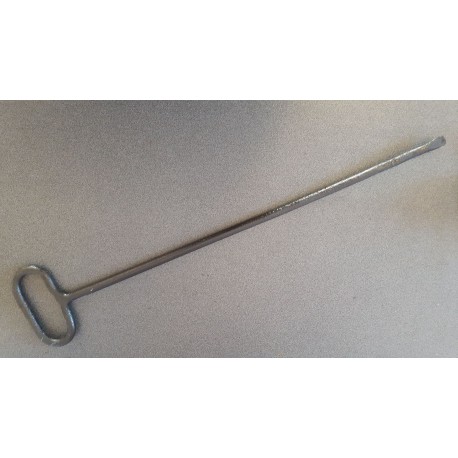 Smeedijzeren pook 87 cm