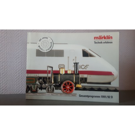 Marklin H0 Z en I catalogus Jaarboek 1991/1992 Duits