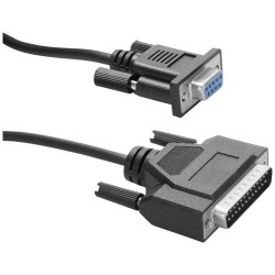 ICIDU Serial Modem Cable, Black, 1,8m