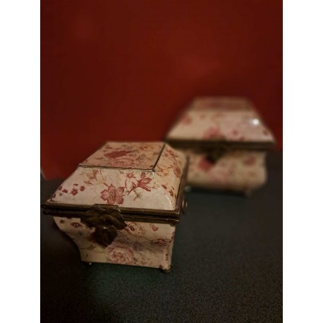 Blikken trommel stel 15 x 15 cm en 18 x 18 cm