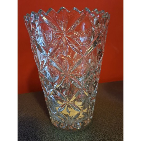 Glazen vaas 20 cm hoog 15 cm doorsnee