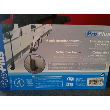 ProPlus Hoekbeschermers voor caravan- en camperdakhoes - Set van 4 stuks - Optimale trekkrachtverdeling
